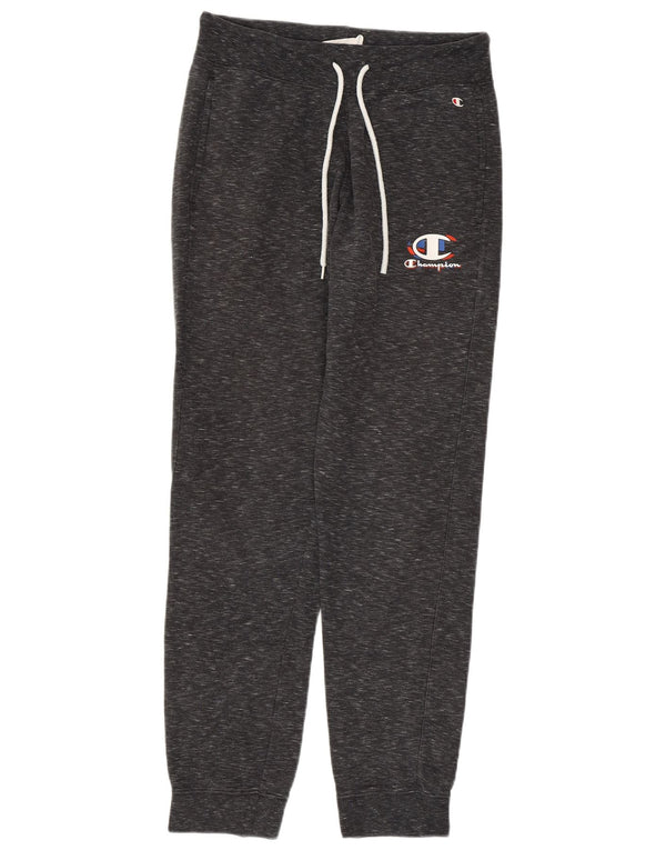 Calça de treino masculina CHAMPION joggers pequeno algodão manchado cinza