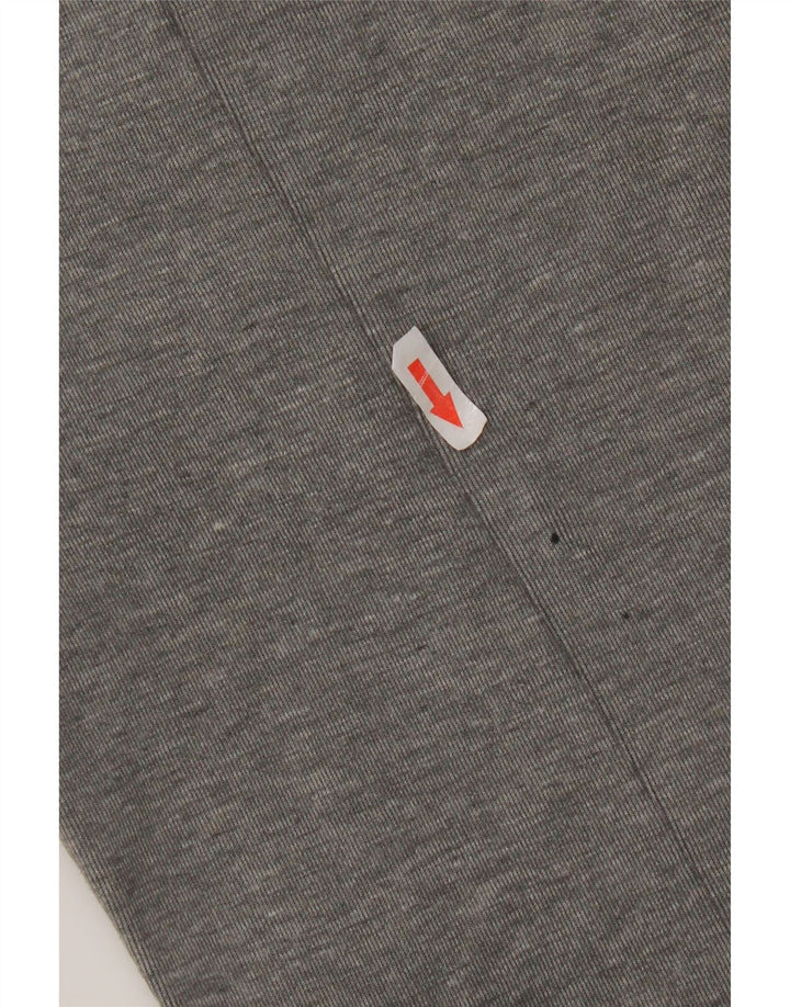 Calça de treino masculina Nike Joggers grande cinza colorblock algodão