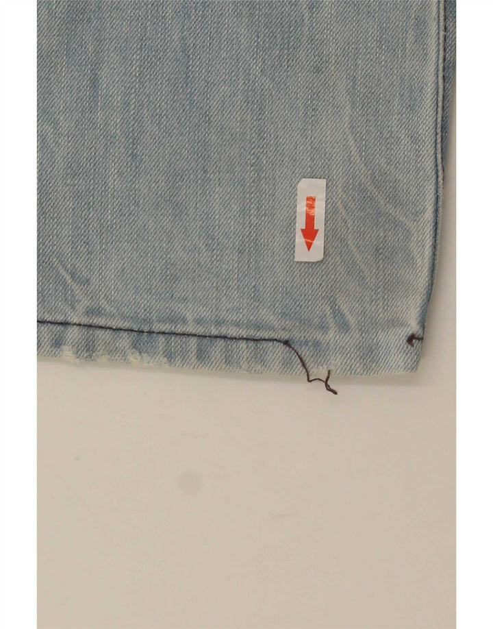 Replay Mens Straight Jeans W36 L34 Azul Algodão