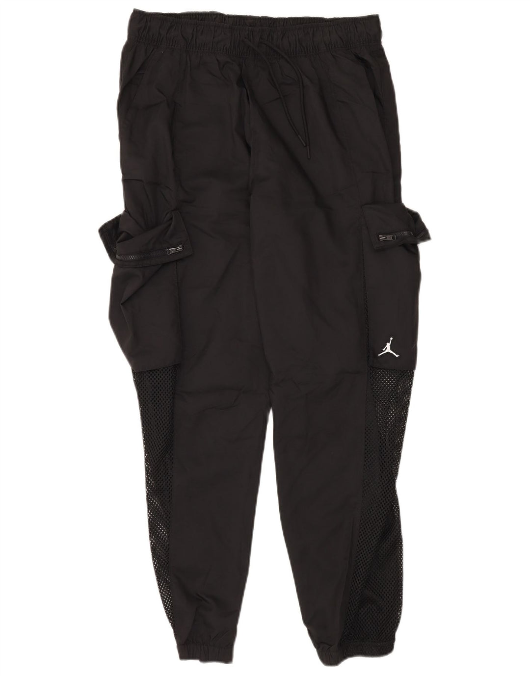 JORDAN Mens Cargo Calças de treino Joggers poliéster preto grande