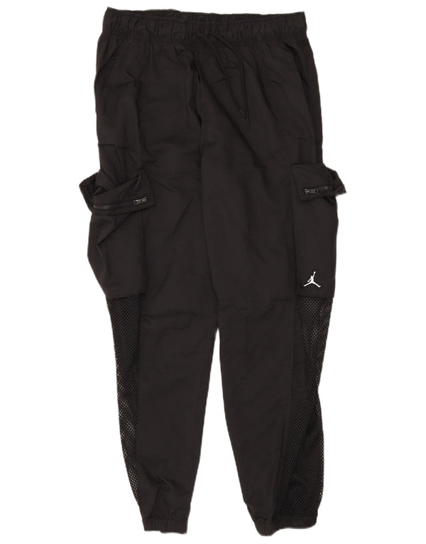 JORDAN Mens Cargo Calças de treino Joggers poliéster preto grande