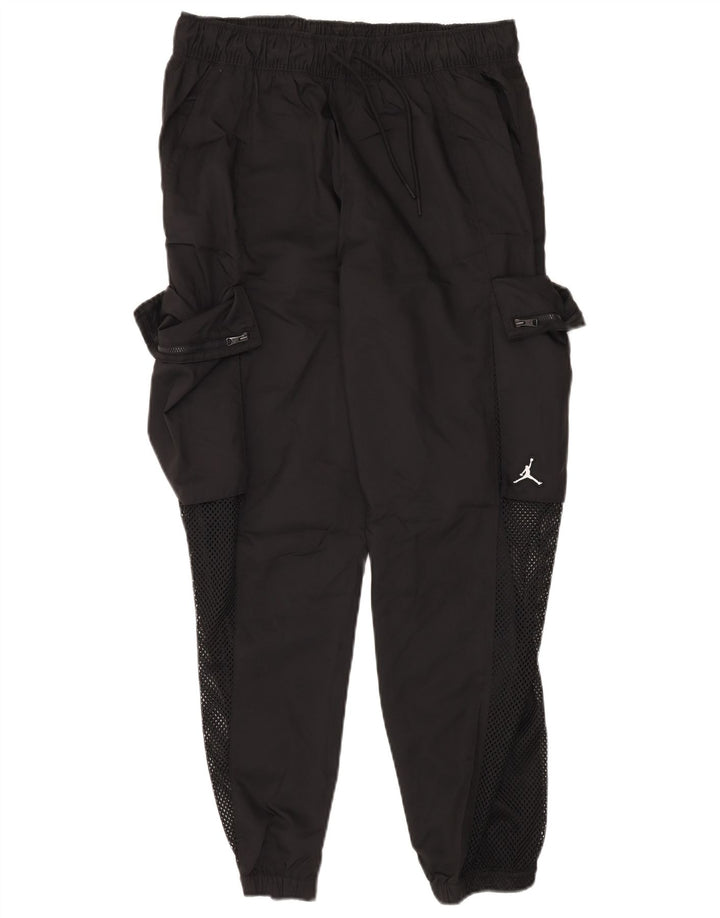JORDAN Mens Cargo Calças de treino Joggers poliéster preto grande