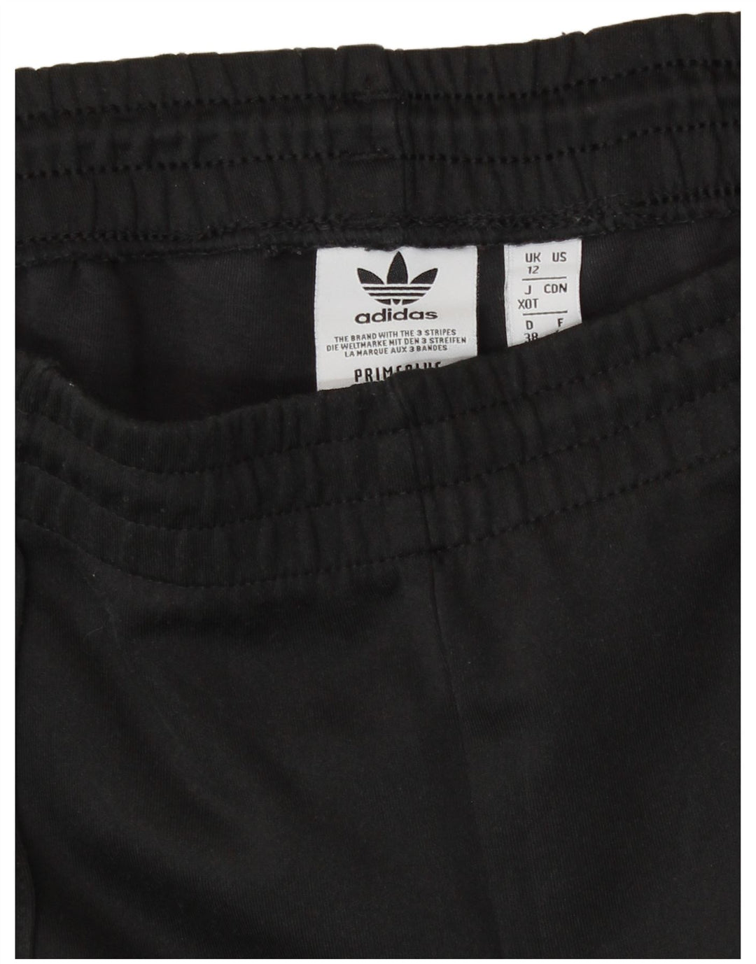 Calça de treino feminina Adidas UK 12 poliéster preto médio