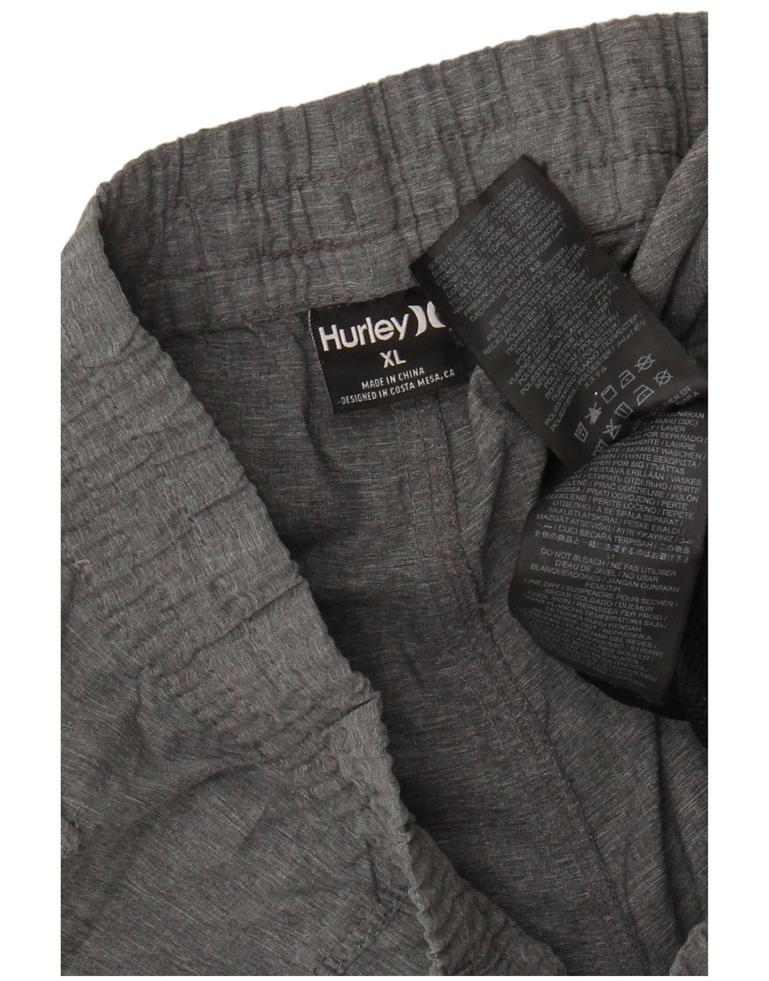 Shorts esportivos masculinos Harley XL cinza poliéster