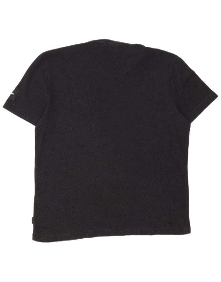 Camiseta masculina Calvin Klein grande algodão preto