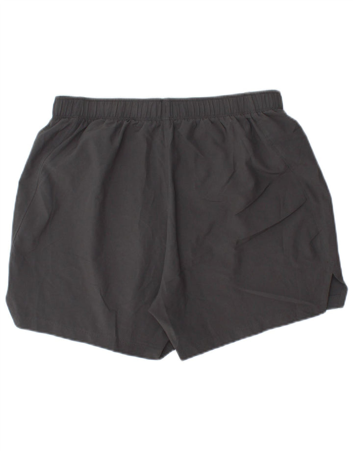 Shorts esportivos masculinos Asics poliéster cinza médio