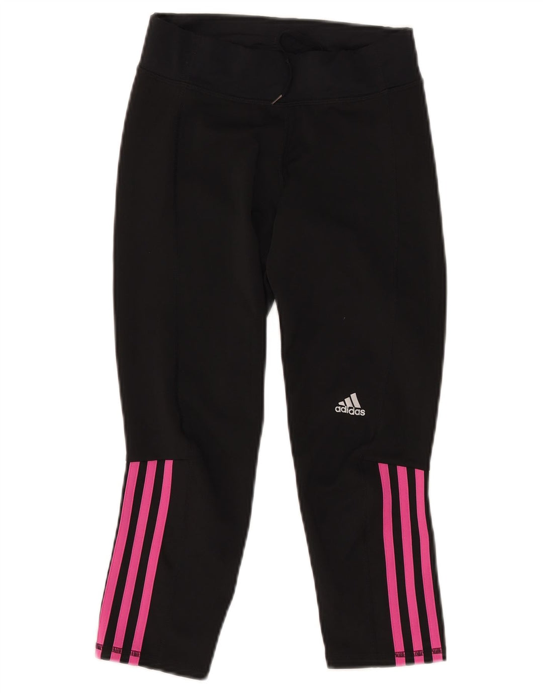 ADIDAS Womens Capri Leggings UK 4/6 XS Preto Poliéster