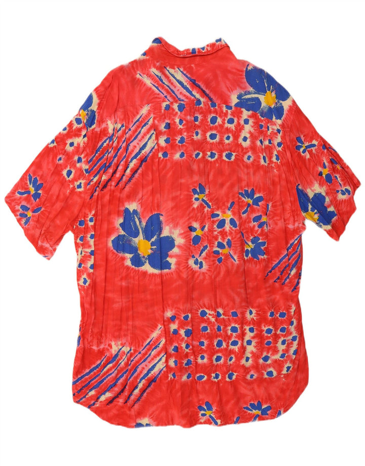 Camisa masculina de manga curta JAMS WORLD XL vermelha floral rayon