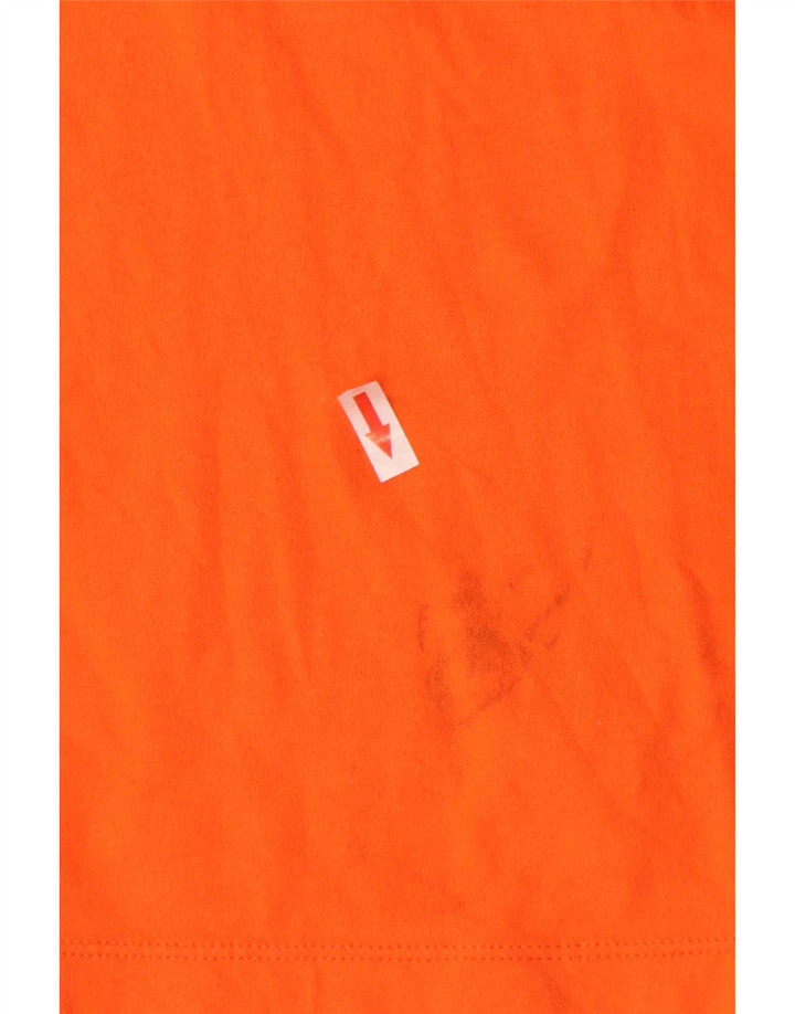 Camiseta Nike masculina gráfica grande algodão laranja
