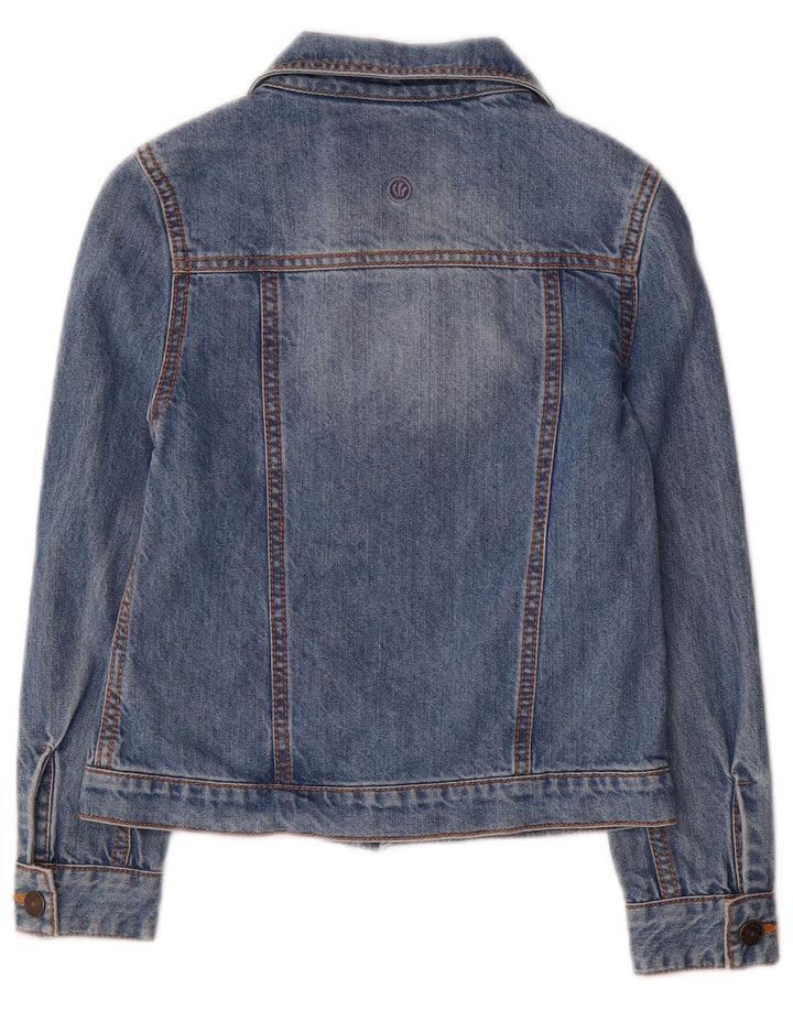 Jaqueta jeans feminina Fat Face 9-10 anos algodão azul