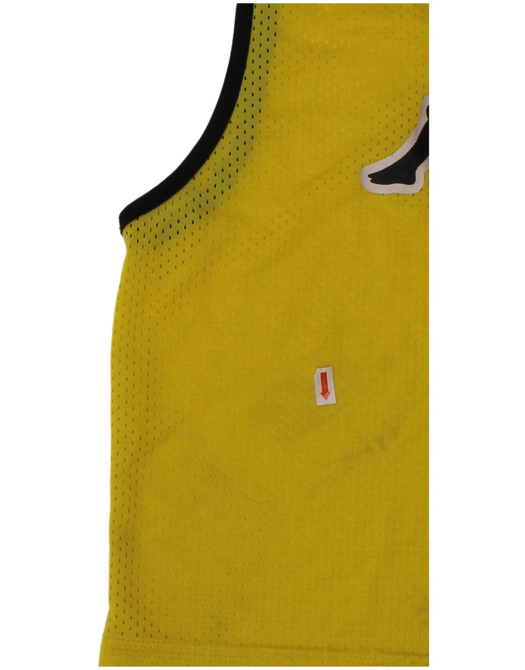 Top KAPPA Boys Graphic Vest 7-8 Anos Amarelo Poliéster
