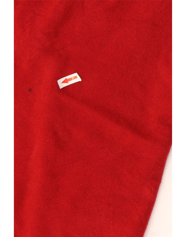 Suéter masculino Marks & Spencer com decote em V 2XL acrílico vermelho