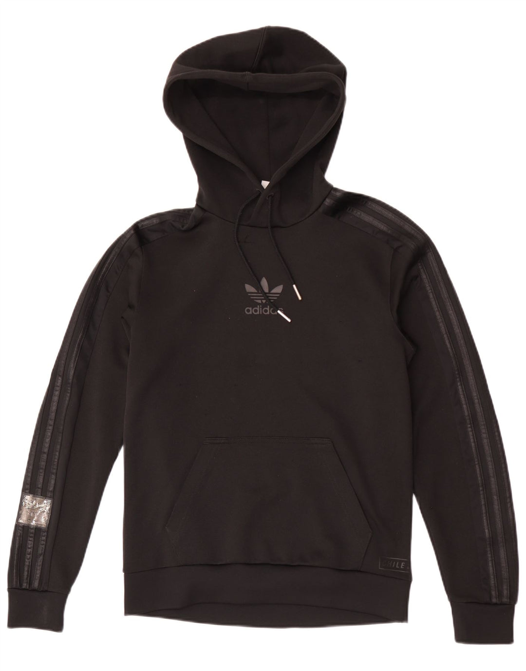 Adidas Mens Graphic Hoodie Jumper XS Poliéster Preto