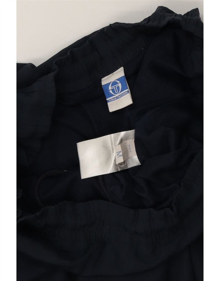 Calça de treino masculina Sergio Tacchini médio azul marinho colorblock