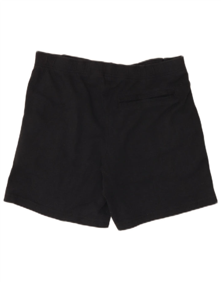 Shorts esportivos masculinos Nike grandes de algodão preto
