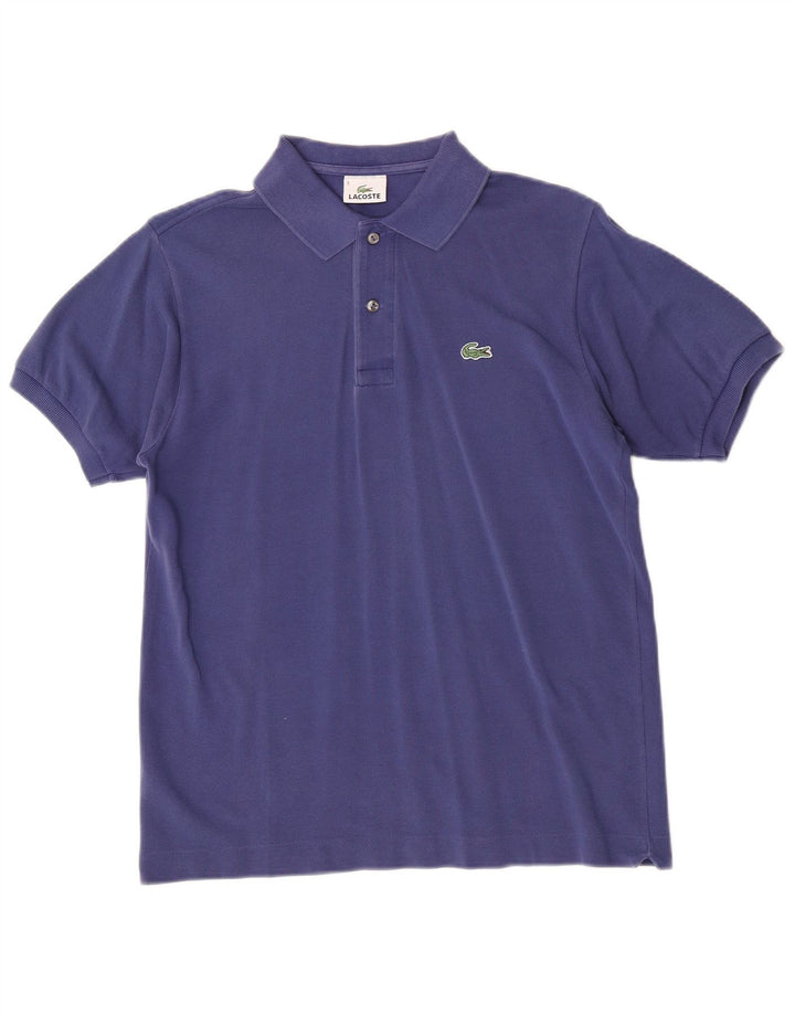 Camisa polo masculina Lacoste tamanho 3 médio algodão azul marinho