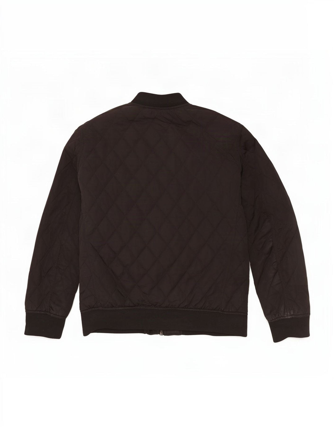 Jaqueta acolchoada masculina Zara UK 38 poliéster preto médio