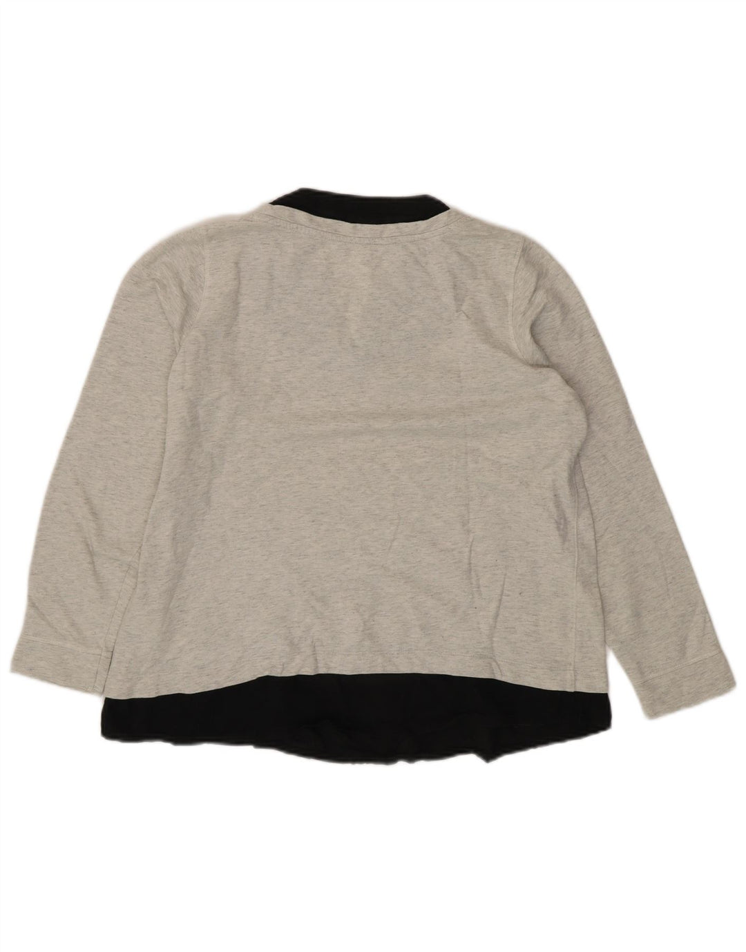 Suéter feminino Marks & Spencer Reino Unido 16 grande bloco colorido cinza