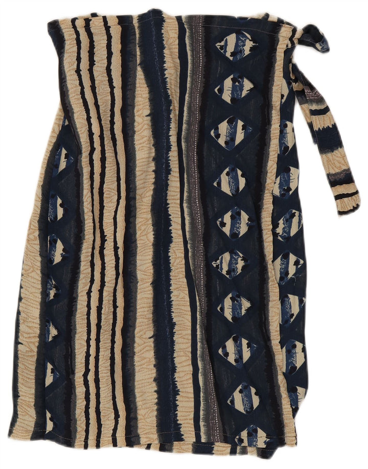 Saia feminina Kenzia grande W32 listrada multicolorida