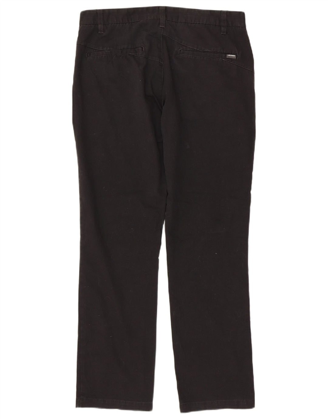 Calça Chino Reta Masculina Volcom W32 L30 Algodão Preto