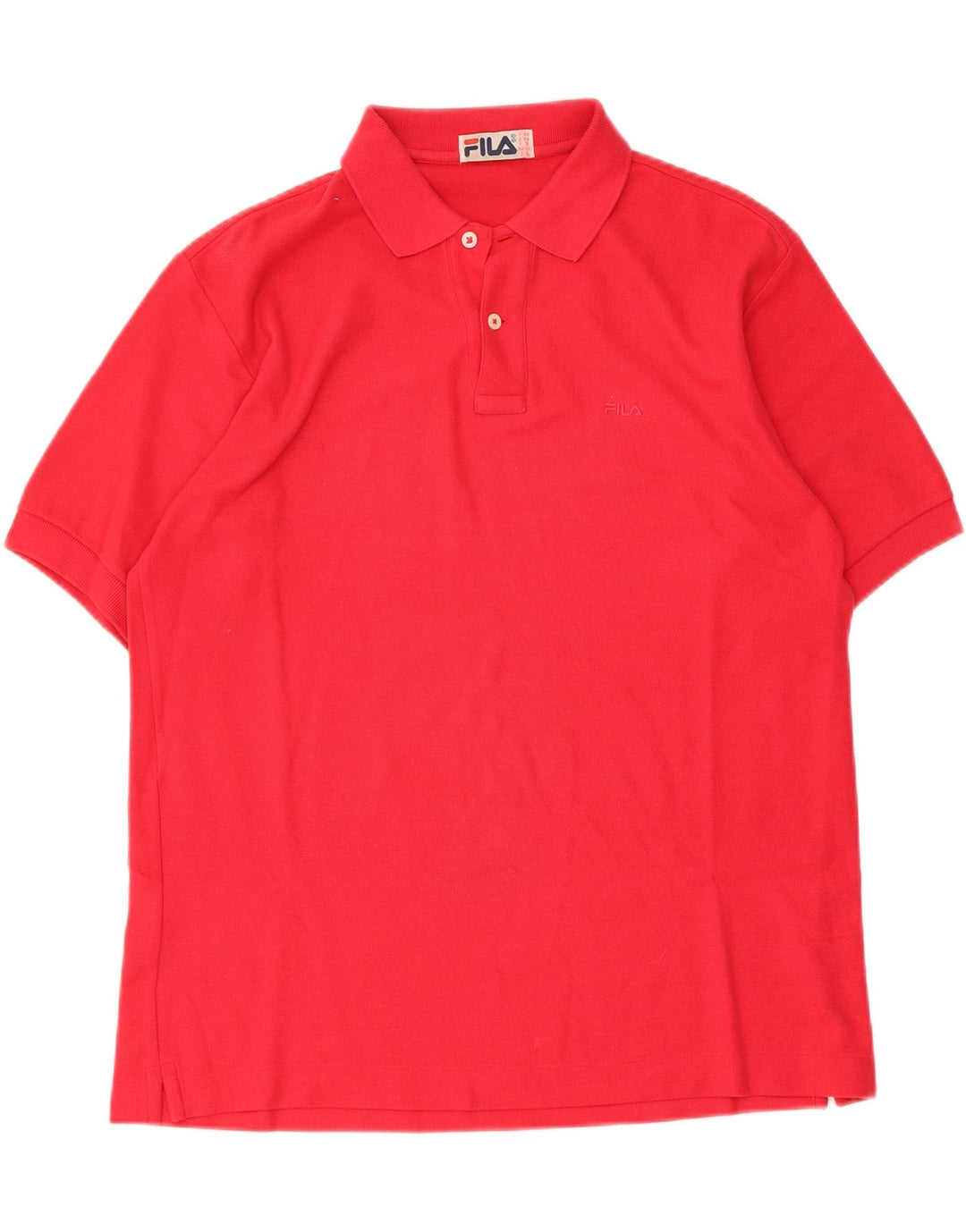 Camisa polo masculina Fila IT 48 médio algodão vermelho