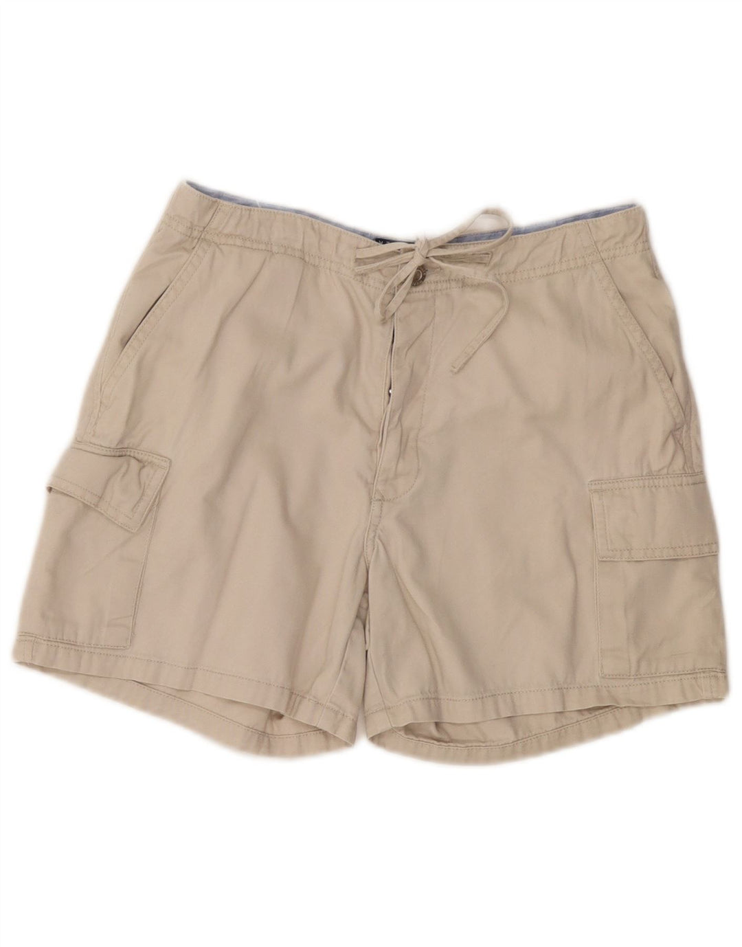 Shorts cargo feminino Tommy Hilfiger EUA 6 médio W28 algodão bege
