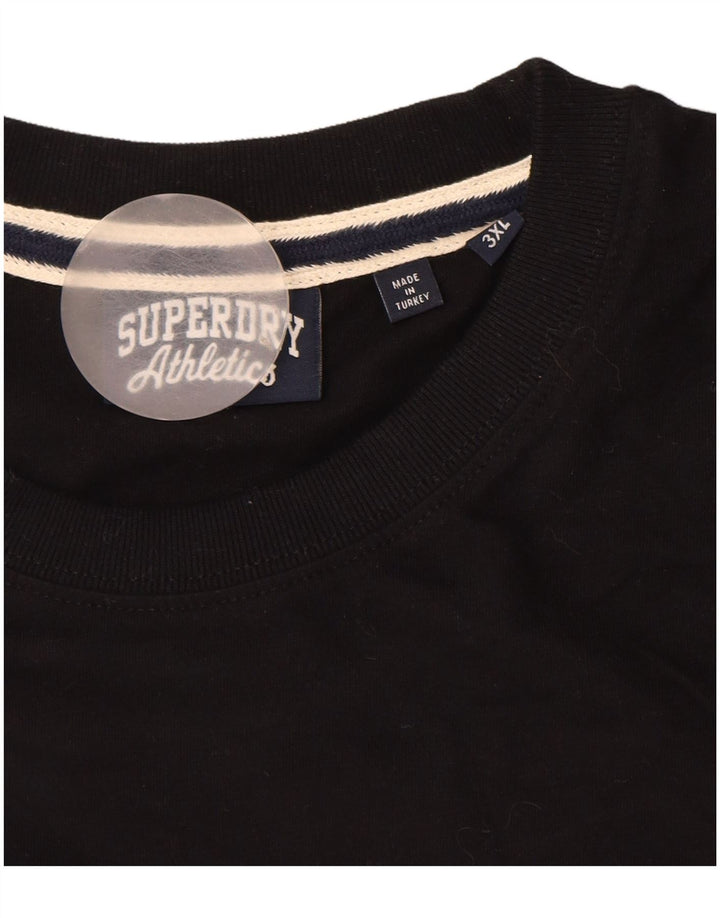 Camiseta masculina SUPERDRY Top 3XL algodão preto