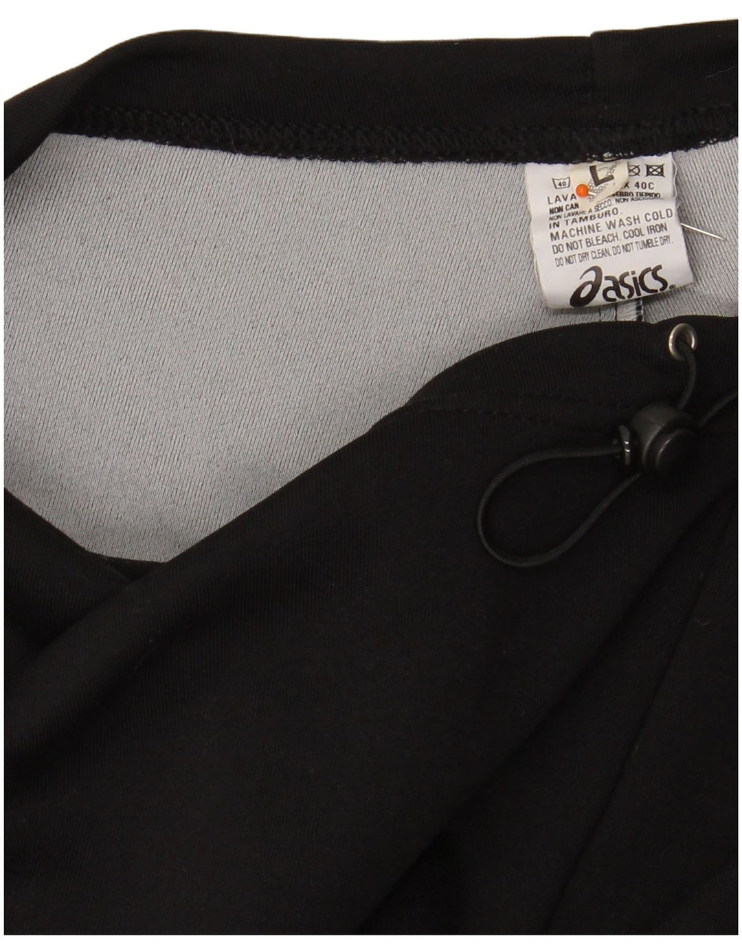 Calça de treino feminina OASIS com perna larga grande W32 L28 poliamida preta