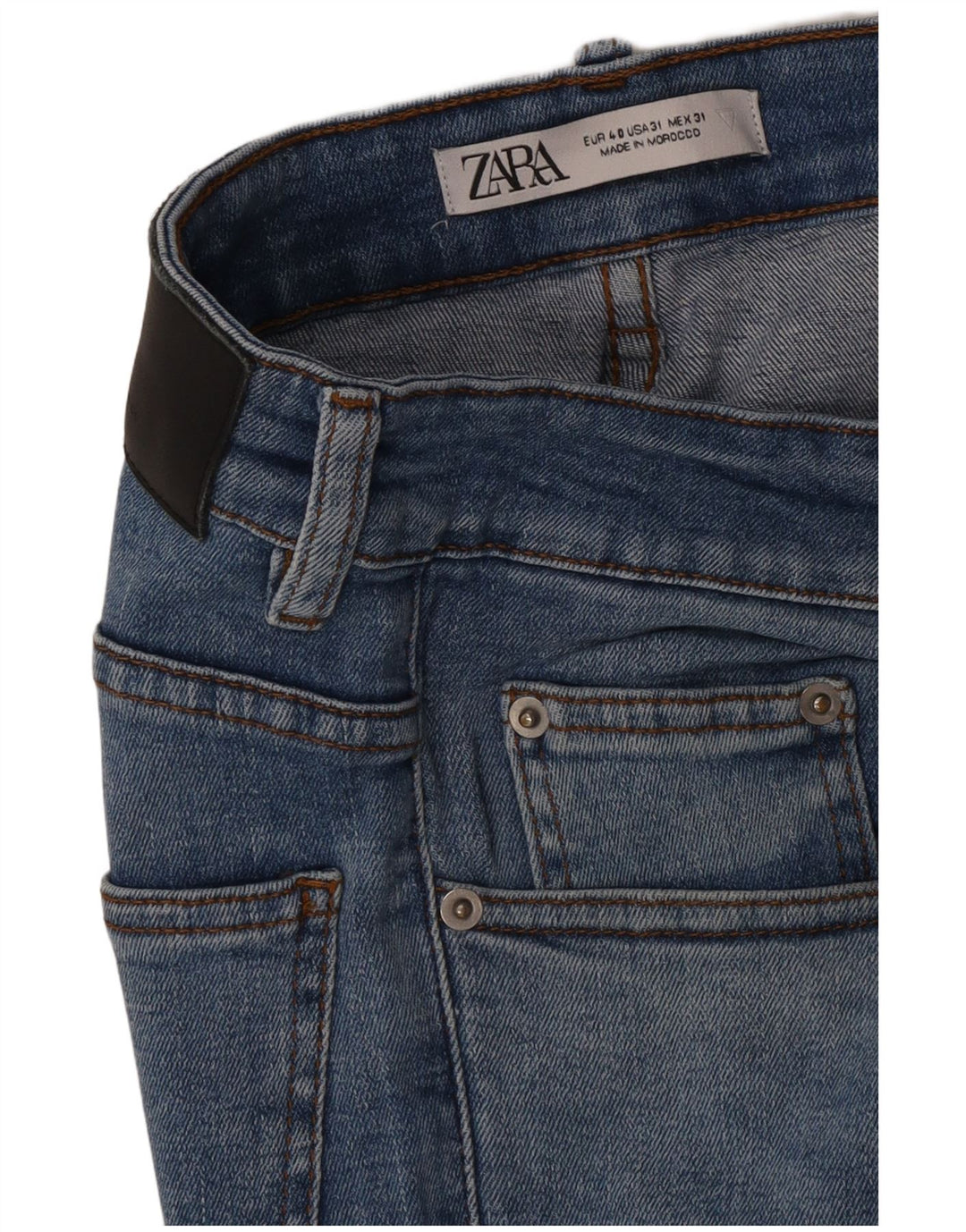 Zara Jeans Skinny Masculino EU 40 Médio W31 L30 Azul