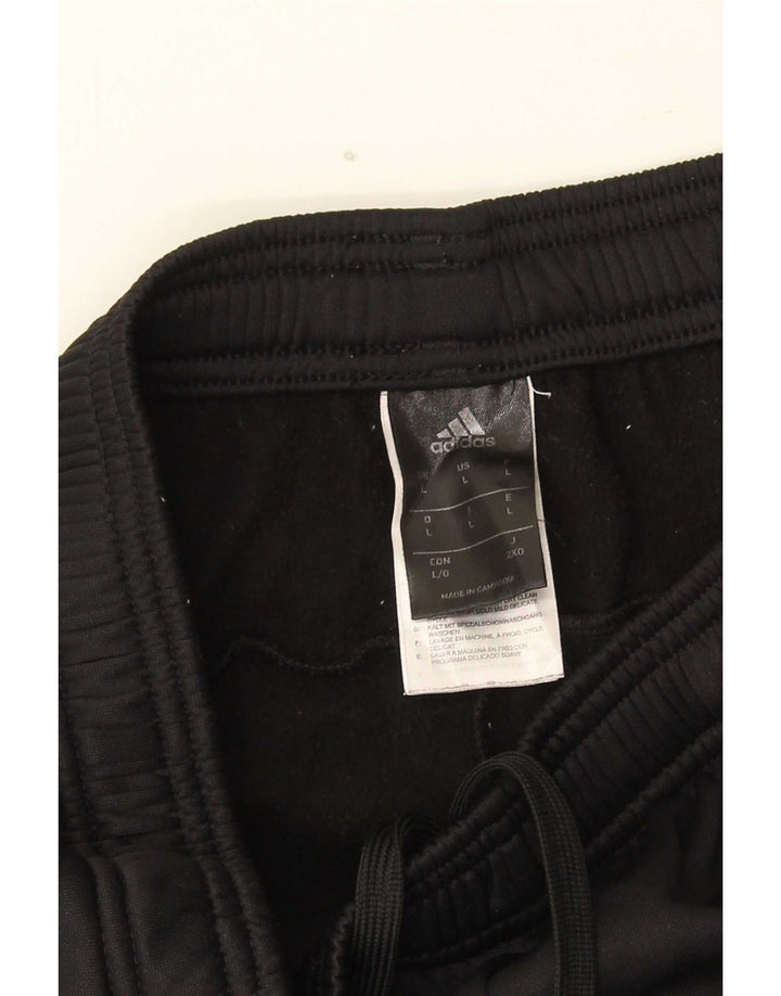 Calça de treino masculina Adidas Climawarm grande poliéster preto