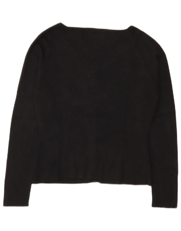Suéter de cardigã cropped feminino Seventy IT 42 seda preta média