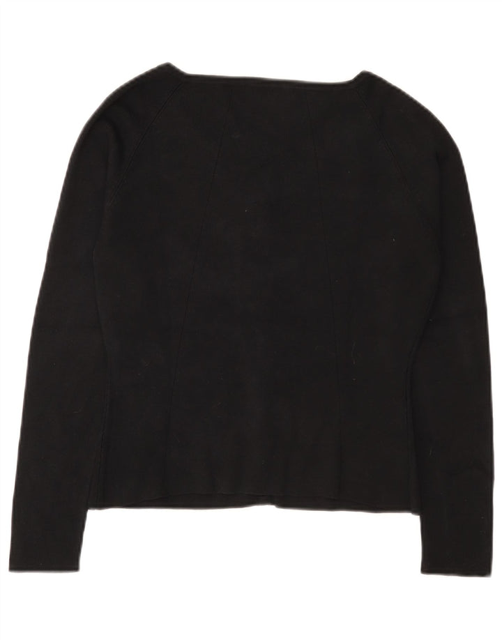 Suéter de cardigã cropped feminino Seventy IT 42 seda preta média