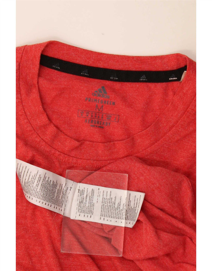 Adidas Mens Aeroready Camiseta Top Médio Poliéster Vermelho