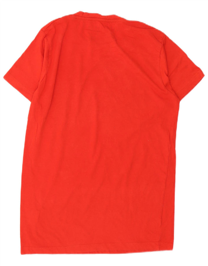Camiseta gráfica masculina Jack & Jones Top médio algodão vermelho