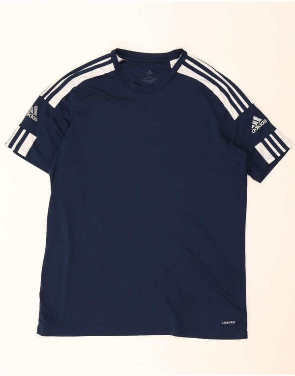 Camiseta masculina Adidas Aeroready Top XL azul marinho poliéster