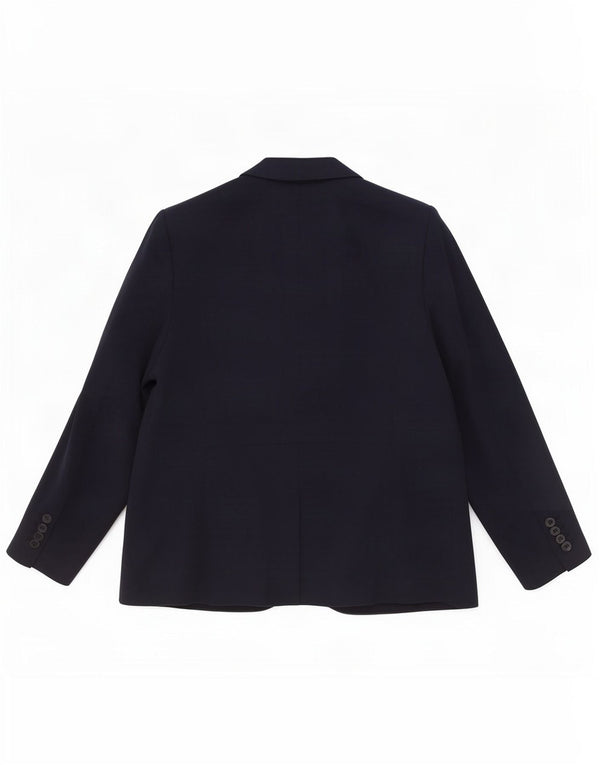 Jaqueta blazer feminina Marks & Spencer com 1 botão Reino Unido 22 3XL azul marinho poliéster