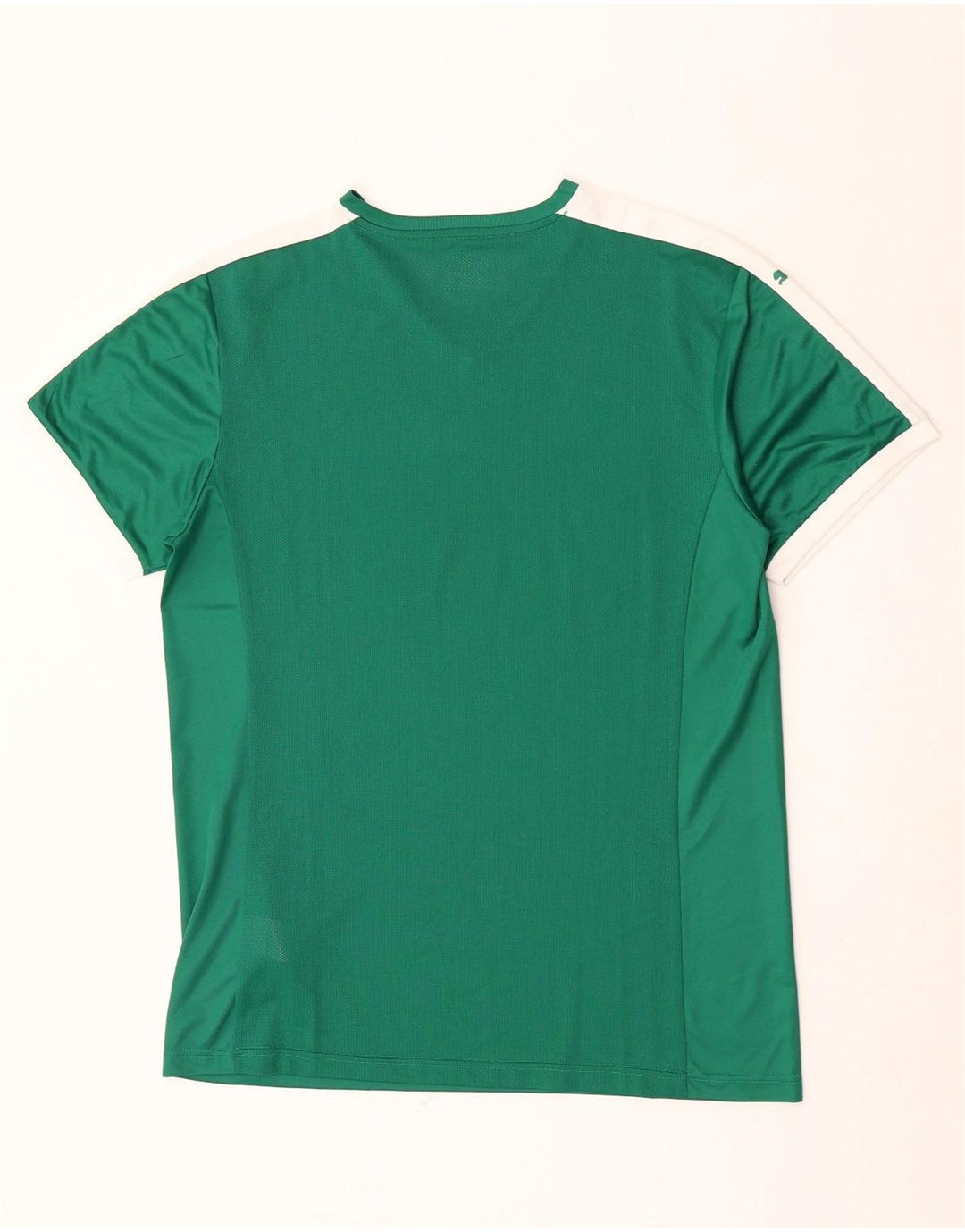 Camiseta masculina Puma Top XL verde colorblock poliéster