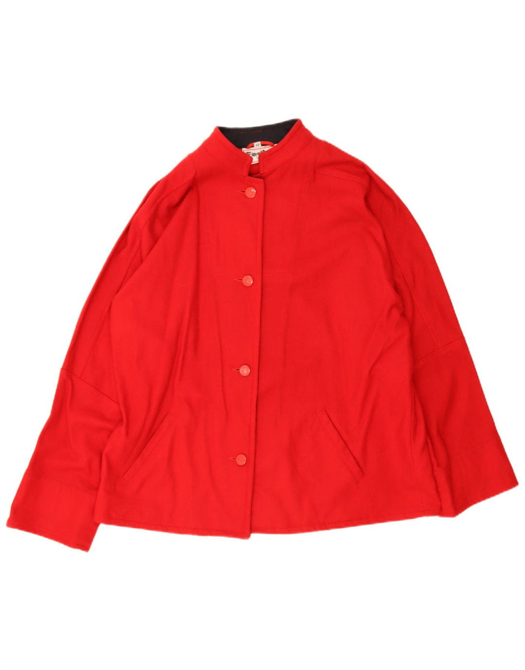 Jaqueta Bomber Oversized Feminina Faciba IT 48 XL Lã Vermelha