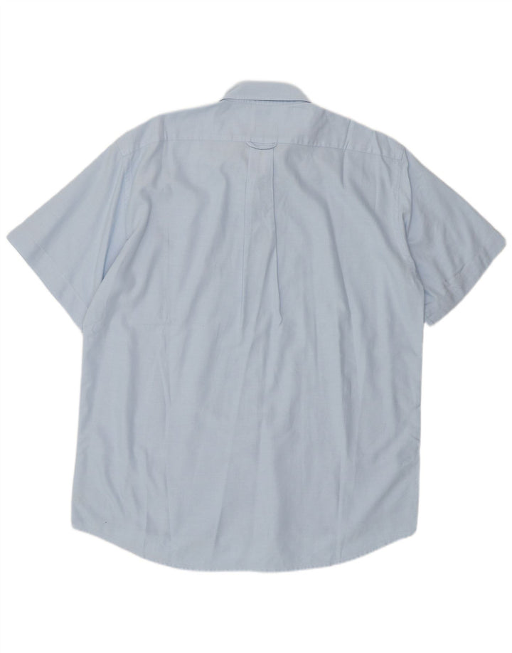 Lacoste Camisa masculina de manga curta tamanho 41 grande algodão azul