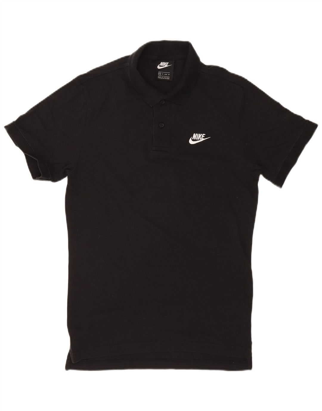 Camisa polo masculina NIKE XS preta de algodão