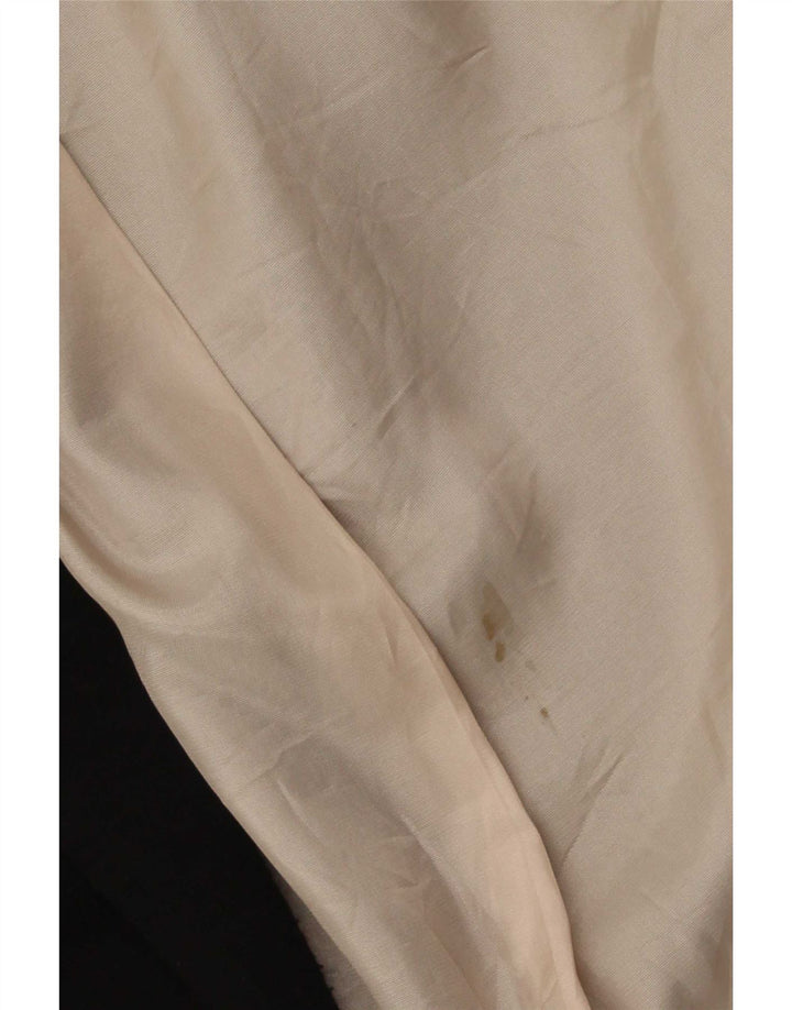 Jaqueta Blazer aberta feminina Topshop Reino Unido 10 poliéster preto pequeno