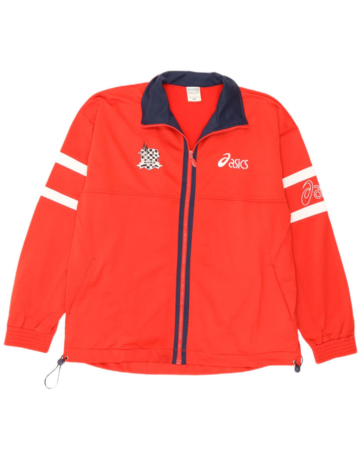 Asics Masculino Graphic Tracksuit Top Jacket XL Vermelho Poliéster