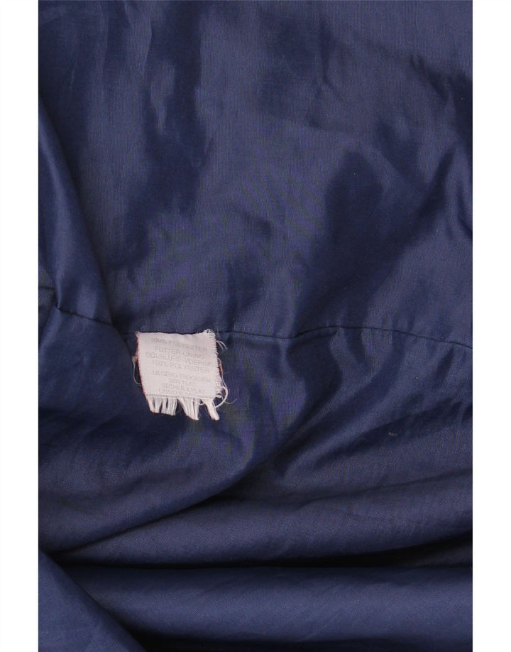 Sobretudo desproporcionado Reino Unido 16 grande poliéster geométrico vermelho das mulheres do vintage