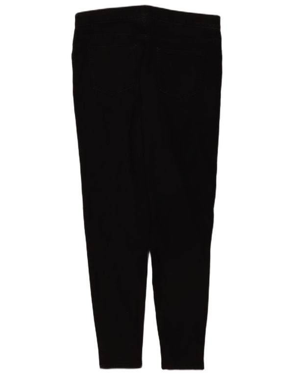 Calça jeans feminina Marks & Spencer UK 16 grande W34 L30 algodão preto