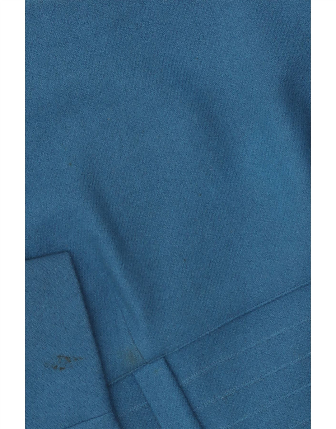 Vestido feminino VINTAGE manga 3/4 com bainha UK 12 azul médio