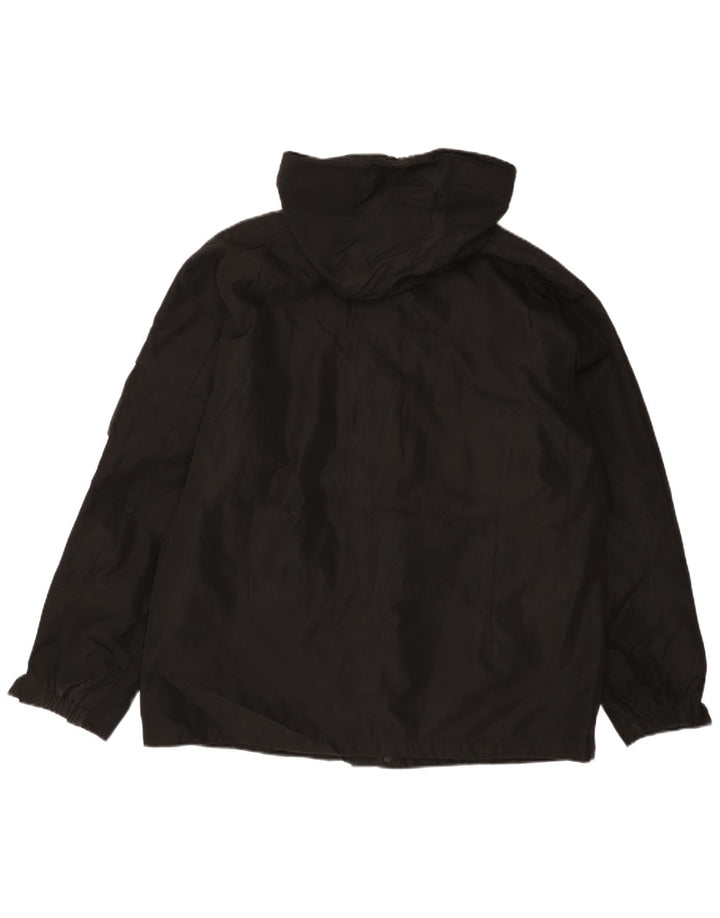 Jaqueta corta-vento masculina Calvin Klein com capuz Reino Unido 40 grande poliéster preto