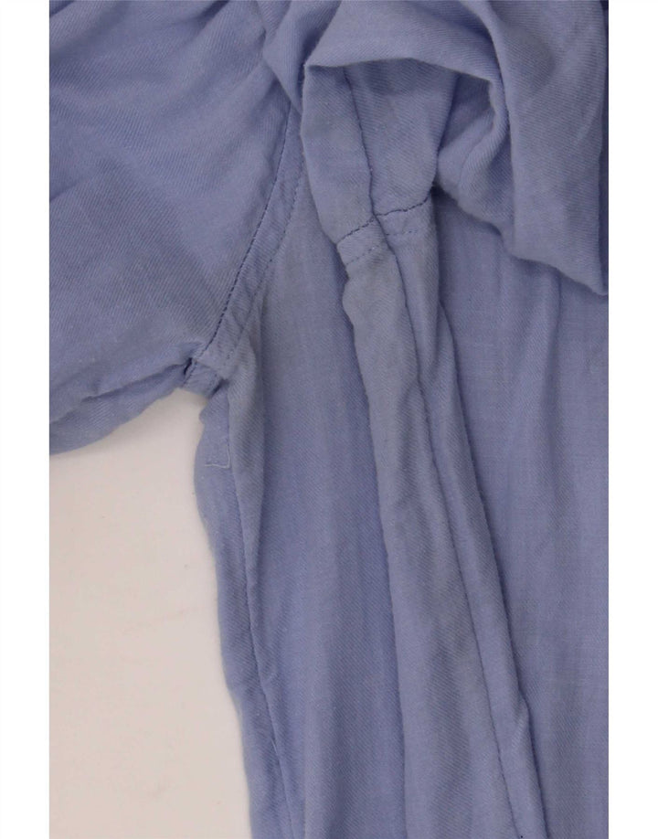 Pulôver feminino Hollister Reino Unido 14 algodão azul médio