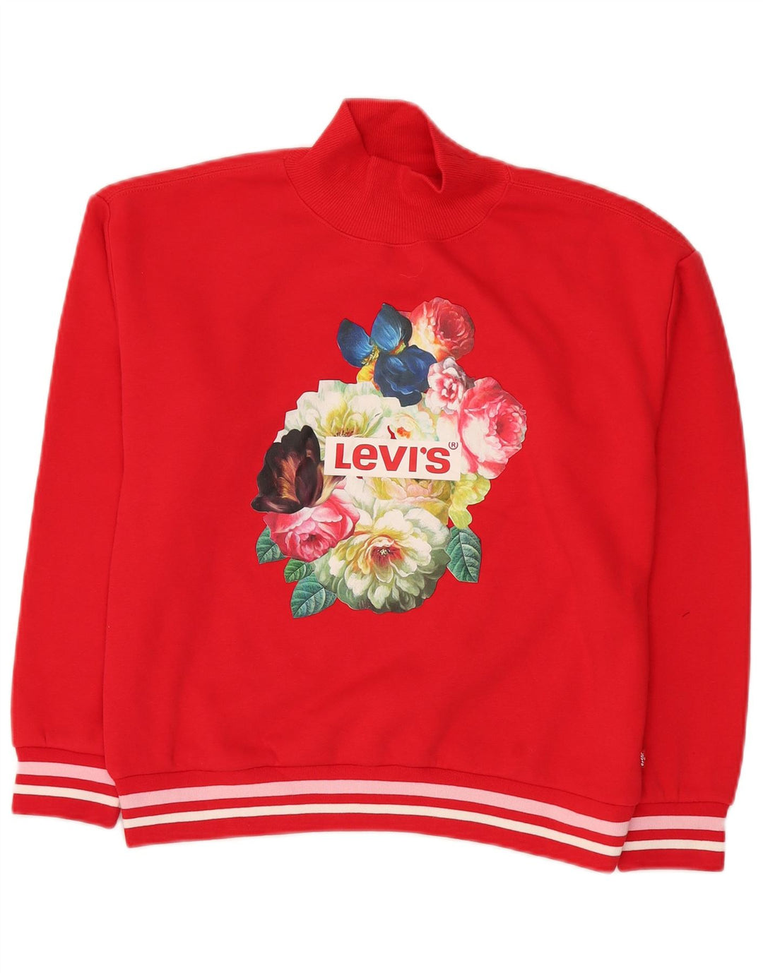 Suéter gráfico Levi's Girls 13-14 anos grande vermelho