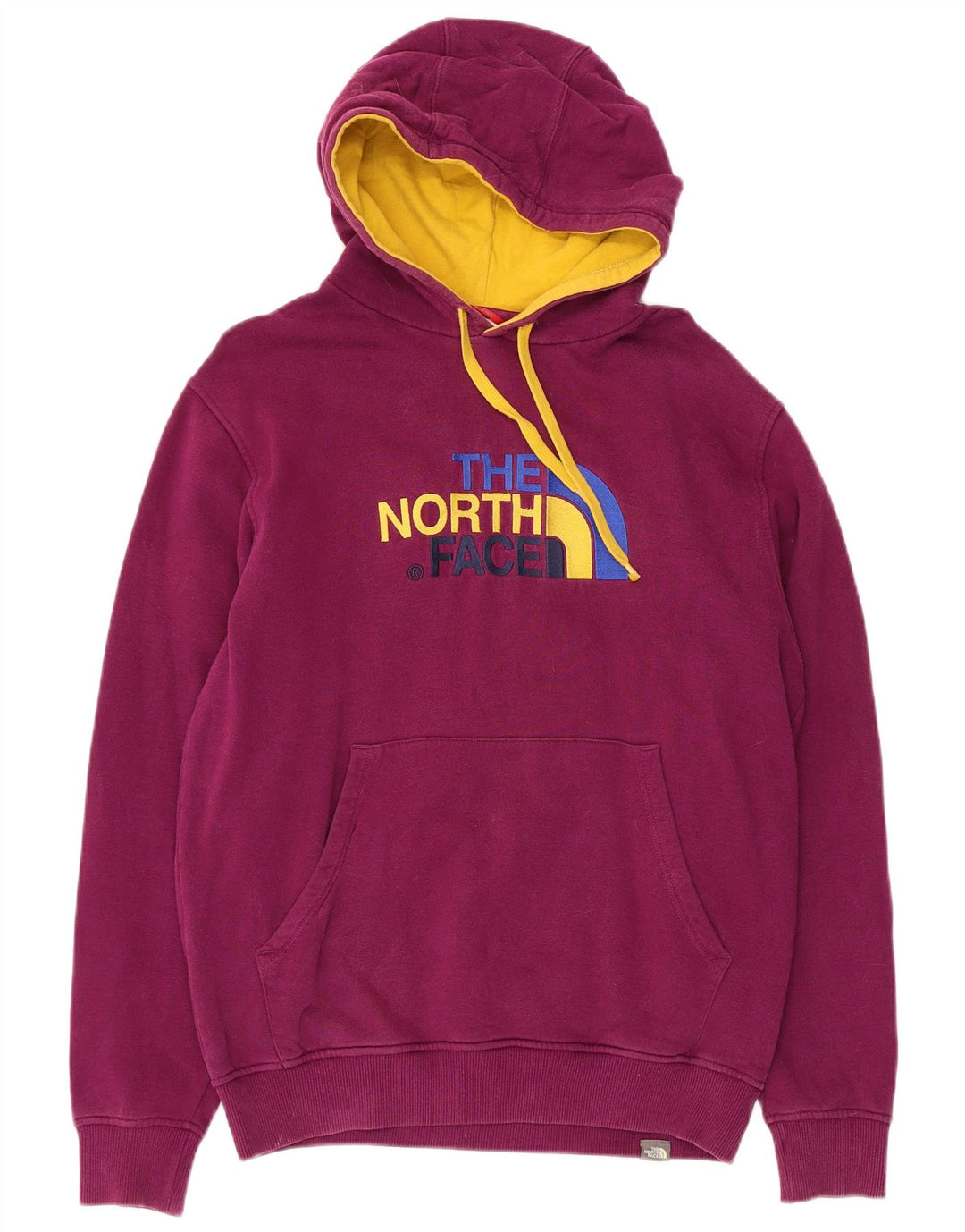 Suéter com capuz gráfico masculino The North Face algodão roxo médio