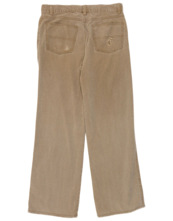 Calças de veludo Tommy Hilfiger meninos 15-16 anos W30 L28 algodão bege